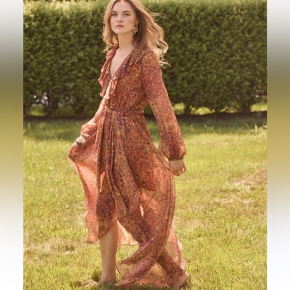 Figue Dresses & Skirts - Figue ASPEN DRESS cinnamon brown size S 6-8